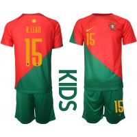 Portugal Rafael Leao #15 Fotballklær Hjemmedraktsett Barn VM 2022 Kortermet (+ korte bukser)